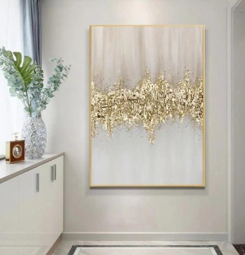 Art texture œuvres - Texture abstraite de décor de mur d’or de Boho